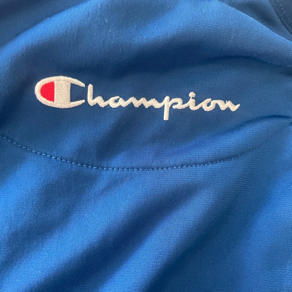Champion Track Jacket, Blue and Pink Athleisure Warm Up Jacket - Unisex - Picture 11 of 11